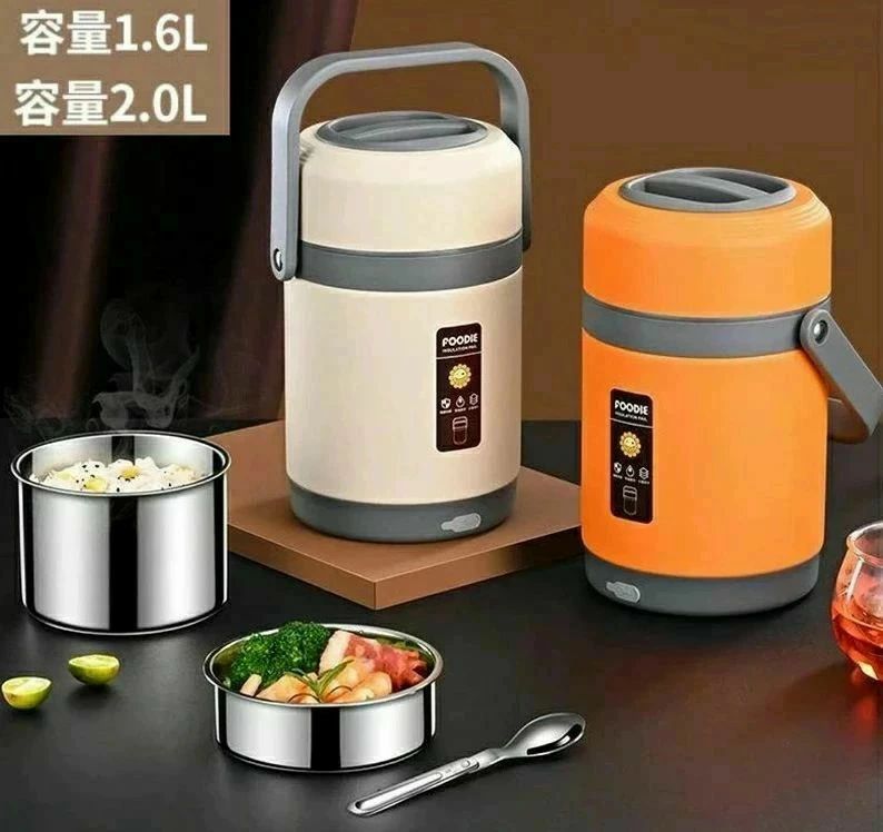 2段式明かり暖める式弁当箱 暖めるお弁当ボックス席 保温弁当箱 サーモス 車載用＆通い用 弁当箱炊飯器 定温保温65℃ 保温昼御飯ジャー 水已むを得ずなし 電熱弁当箱 304ステンレス鋼鋼 USB電動弁用ボックス席 USB暖める 携帯型 丼ぶり型 お弁当箱 静音・一本調子