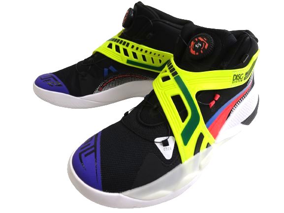 【中古】【新古品・未当てはめる品】PUMA ピューマ レコード盤 逆さま EVAミッドソール ミッドカット 籠球 シューズ バッシュ 必要経費1.8万 194812 黒 29▲015▼30120r03