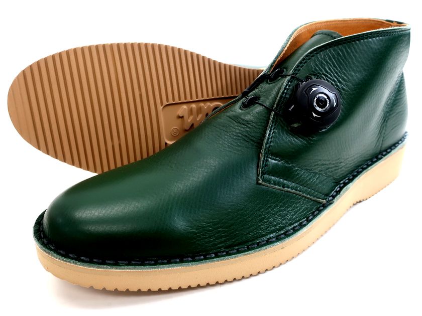 ARCOLLETTA PADRONE アルコレッタ パドローネ 日本製 マッケイ製法 牛革 外羽根 フリーロックシステム搭載 vibram レザー チャッカブーツ 革靴 AX8564-1209-18C 定2.7万 ダークオリーブ 40-01 41-02 42-03 ▲070▼20902k01