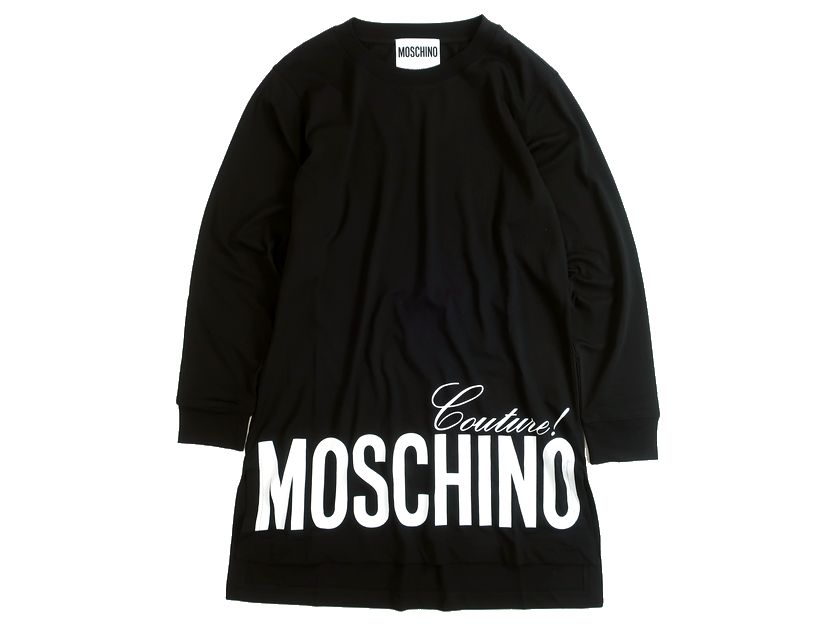 別倉庫からの配送 MOSCHINO COUTURE モスキーノ ロゴプリント ロング