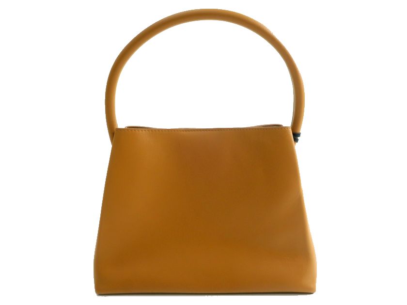 MODERN WEAVING モダンウィービング USA製 MINI ARCH HANDLE PLEAT TOTE 本革 リザード型押しレザー ハンドバッグ ワンハンドルバッグ トートバッグ MW179C 定5.8万 ライトブラウン ▲053▼30203k11|FASHION SELECT SHOP クローラー