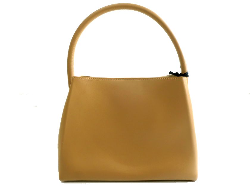 MODERN WEAVING モダンウィービング USA製 MINI ARCH HANDLE PLEAT TOTE 本革 リザード型押しレザー ハンドバッグ ワンハンドルバッグ トートバッグ MW179C 定5.8万 タン ▲053▼30203k13｜FASHION SELECT SHOP クローラー