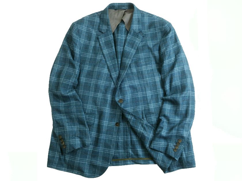 HACKETT ハケットロンドン　ツイード　リバーシブル　グリーン　コート　美品 HACKETT ハケットロンドン ツイード リバーシブル グリーン