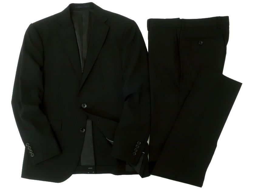 TODHOUSE トッドハウス 大賀 ウール混 シャドーストライプ 2B ノータック シングルスーツ ジャケット スラックスパンツ 682A7062 定4.2万 ブラック S-01 YM-02 ▲050▼30214k07｜FASHION SELECT SHOP クローラー