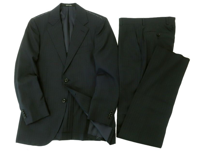 【新品未使用タグ付】 クミキョク パンツスーツ シングルジャケット ストライプ 30217k10-1.jpg