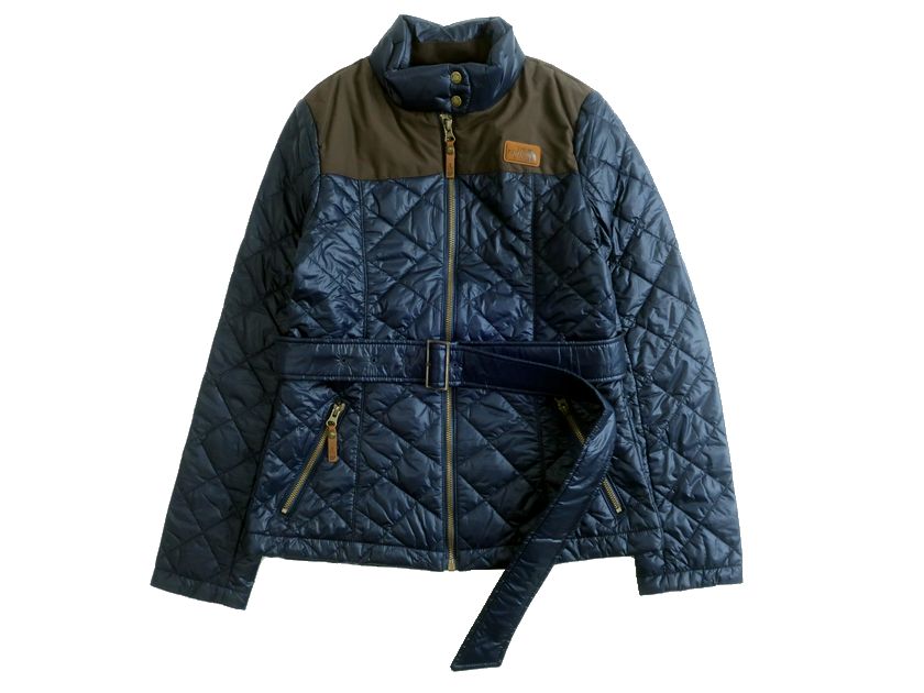 【中古】【新古品・未使用品】THE NORTH FACE ノースフェイス EXCELLOFT リップストップナイロン 中綿入りキルティングジャケット パデッドブルゾン NYJ1DD80 定2.5万 ネイビー 80(S)▲043▼30302k09|FASHION SELECT SHOP クローラー