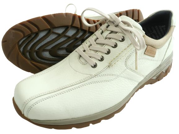 madras walk マドラス 日本製 本革 GORE-TEX ゴアテックス レザー カジュアルスニーカー シューズ 革靴 MW8100S 定1.9万 アイボリー 24▲032▼30324k10｜FASHION SELECT SHOP クローラー 7,776円