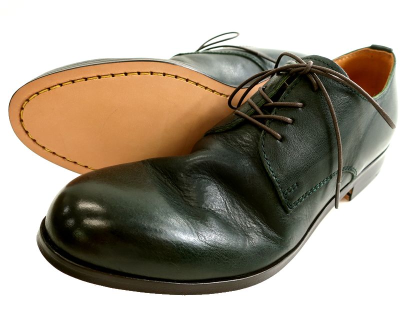 PADRONE パドローネ 日本製 マッケイ処方箋 本革 外羽毛 DERBY PLAIN TOE SHOES 力くらべ プレーントゥ なめし革 シューズ 革靴 PU7358-2001-11C 通貨価値3万 暗然たるオリーブ 39-01 40-02▲050▼30602k02