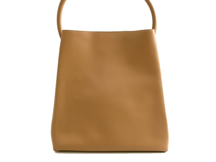 MODERN WEAVING モダンウィービング USA製 ARCH HANDLE PLEAT TOTE 本革 カウレザー トートバッグ ハンドバッグ ワンハンドルバッグ MW175-1 定7.4万 ベージュ▲068▼30710k11