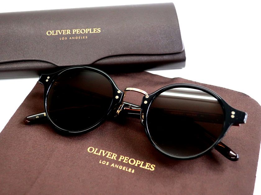 OLIVER PEOPLES オリバーピープルズ 日本製 ICONIC STYLES RESORT COLLECTION 1955 SUN べっ甲 ズボン下ひな形 偏光水晶体 豆の町 黒眼鏡 メガネ アイウェア 8990S 通貨価値3.9万 黒いこと 赤銅色 48□24-147▲054▼30811k05