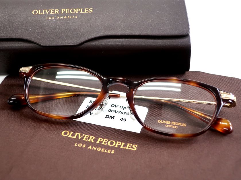 OLIVER PEOPLES HADLEY べっ甲調 ウェリントンシェイプ 眼鏡+