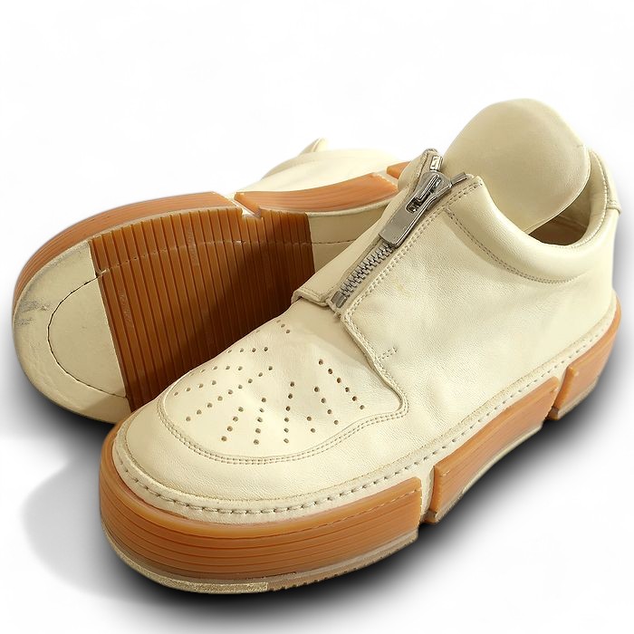 【美品】GUIDI GJ03 フロントジップ スニーカー 42約26.5〜27 美品】GUIDI GJ03 フロントジップ スニーカー 42約26.5〜27 GUIDI