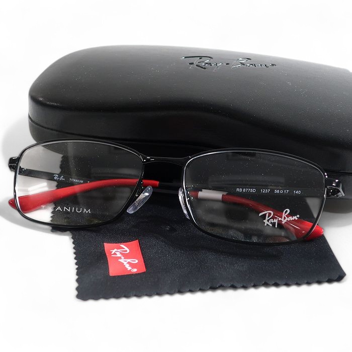 Ray-Ban チタン サングラス ブラックレンズ　RB8011 W3117 Ray-Ban チタン サングラス ブラックレンズ RB8011 W3117