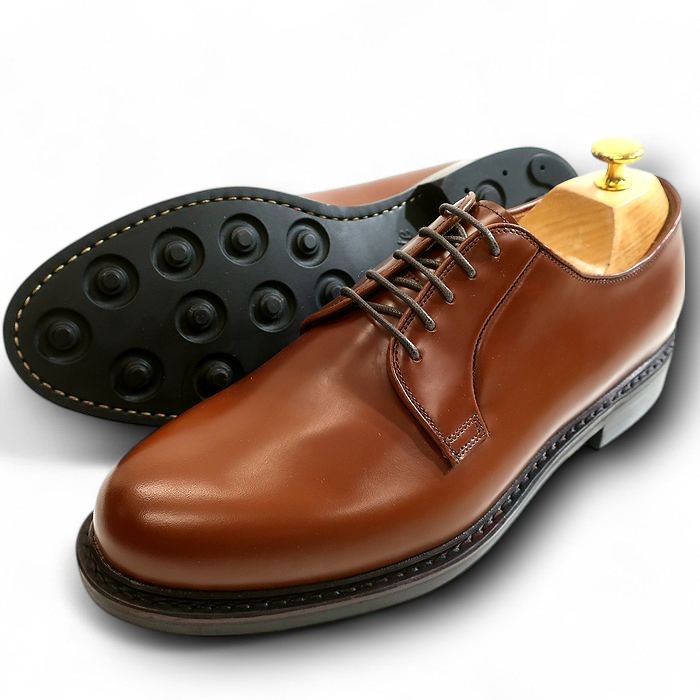 【中古】【新古品・未使用品】Jalan Sriwijaya ジャランスリワヤ ハンドソーンウェルテッド製法 本革 DAINITE SOLE COGNAC HIGH SHINE 5アイレット レザー ビジネスシューズ 革靴 98348 定価4.1万 ブラウン 6.5-00 7-01 7.5-02 8-03 8.5-05 9-06 9.5-07▲056▼50704k04|FASHION SELECT SHOP クローラー