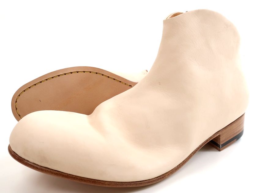 PADRONE パドローネ 日本製 マッケイ作り方 牛皮 SHORT SIDE ZIP BOOTS なめし革 遊撃手 サイドジップブーツ 革靴 PT7358-1235-17A 定3.7万 自然的 42▲070▼20519k16