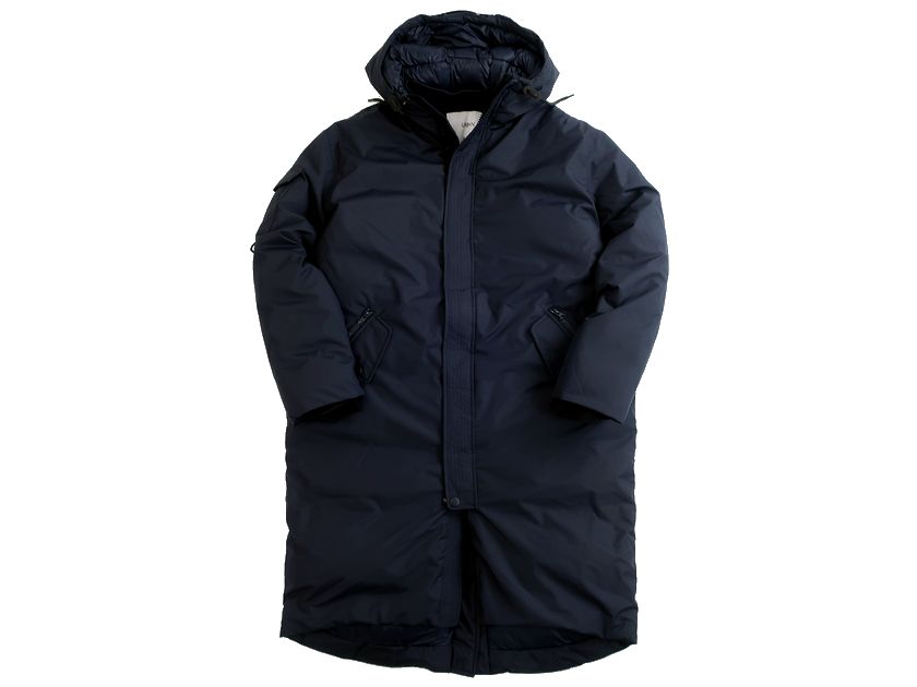 URBAN LAP アーバン ラップ 撥水 防風 透湿 AQUAVENT 高保湿Fillever 中綿 ロング パデッドコート FJ7WD03U ネイビー M L ▲056▼20601k02|FASHION SELECT SHOP クローラー