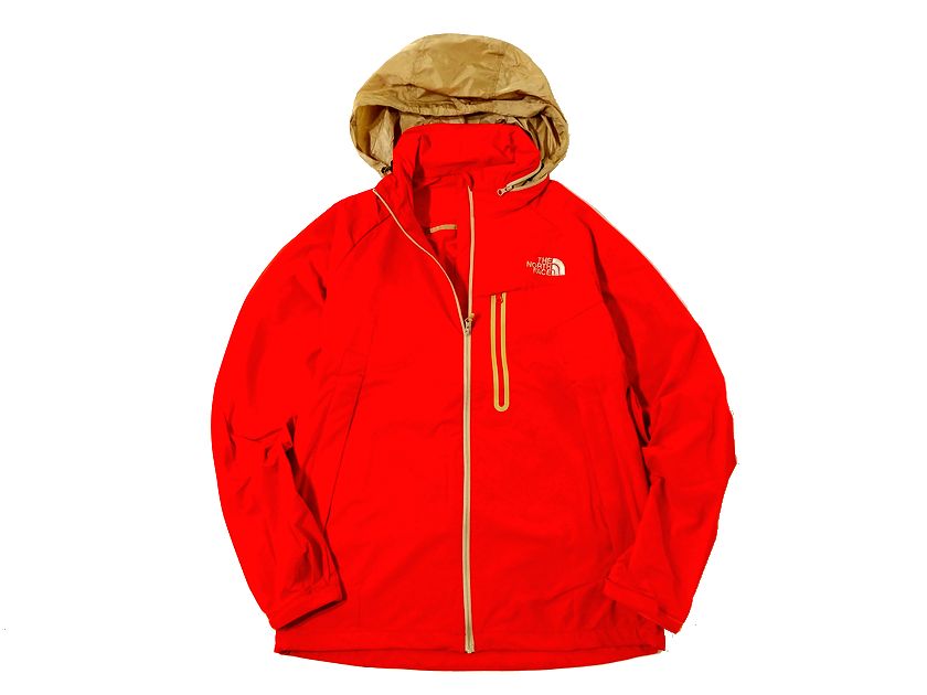 【中古】【新古品・未使用品】THE NORTH FACE ザ ノースフェイス 耐水&times;防風 フード収納可能 マウンテンジャケット ウインドブレーカー パーカー アウトドア レディース NFJ2LF05 オレンジ 90(S)-01 95(M)-02 100(L)-03▲052▼30512t05｜FASHION SELECT SHOP クローラー
