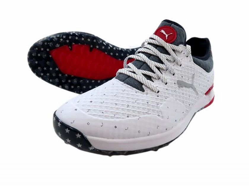 【中古】【新古品・未当て嵌める品】PUMA ピューマ ゴルフ プロアダプト アルファキャット LOVE GOLF H8 駈けっくらシューズ スニーカー 37655401 白いこと 26-01 26.5-02 27-03▲050▼30615t04