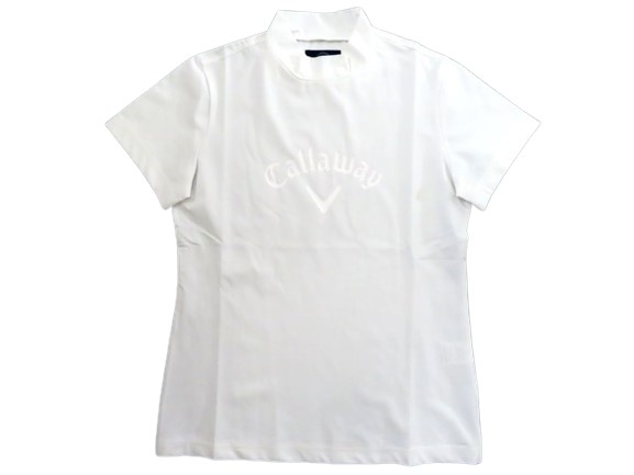 Callaway Golf キャロウェイ ゴルフ SUN PROTECT ハイネック ストレッチ 半袖 ゴルフウェア レディース H22134214 ホワイト L▲045▼30711t02｜FASHION SELECT SHOP クローラー