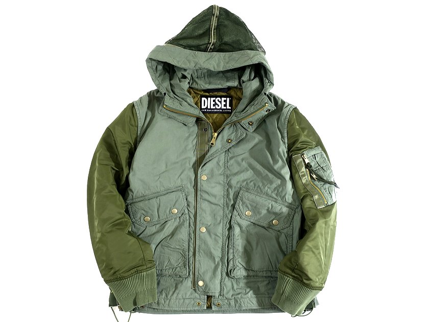 新品 DIESEL オリーブ ミリタリージャケット Lサイズ 楽天市場】DIESEL ディーゼル ジャケット M-65 フィールドジャケット