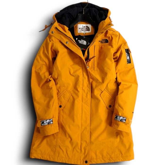 【中古】【新古品・未当て嵌める品】THE NORTH FACE 北の方人間の顔 W\u0027S RANCHERIA JACKET HyVent EXCEL LOFT 中綿入 フーデッド厚地の外套 上衣 レディース NYJ3LF88 定2.7万 洋芥子 75(XS)▲043▼30224k05