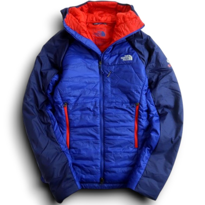 【中古】【新古品・未当て嵌める品】THE NORTH FACE 北の方人間の顔 W ZEPHYRS PRO HOODIE SUMMIT SERIES PRIMALOFT PERTEX ENDURANCE 軽さ ナイロン ジップアップ フーデッドジャケット NFJ3ND81 ウルトラマリンブルー 80(S)▲043▼30228k13