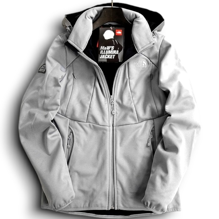 【中古】【新古品・未当て嵌める品】THE NORTH FACE 北の方人間の顔 W\u0027S ILLUMINA JACKET 裏起毛伸ばすこと メランジ調 フーデッド イルミナジャケット 上衣 NSJ4KG80 金属元素薄墨色 80(XS)-01 85(S)-03 90(M)-02▲043▼51226t01