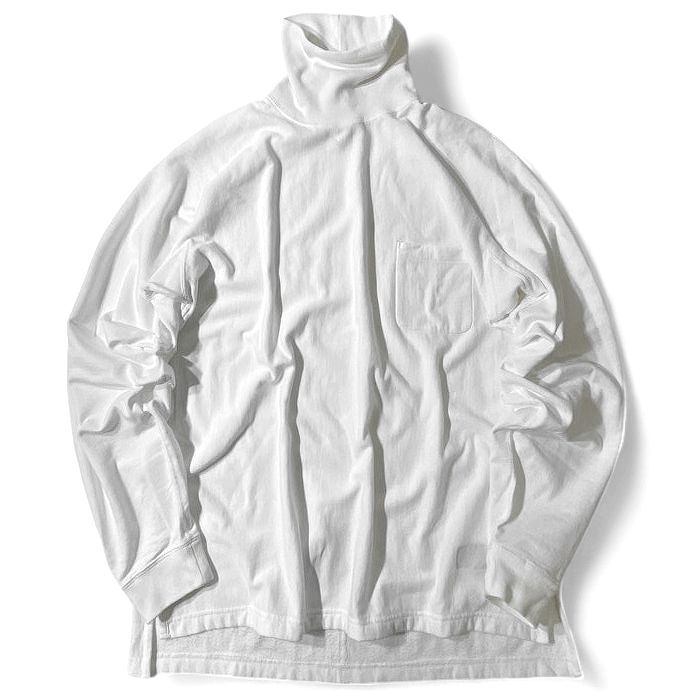 nanamica ナナミカ 日本製 KODENSHI Turtle Neck L/S 光陰電子 フレンチテリー タートルネック 長袖 カットソー プルオーバー トップス SUHF366U 必要経費2万 白いこと M ▲058▼41120w09