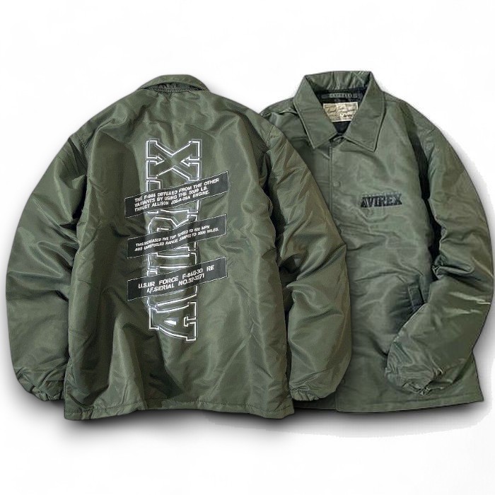 〈美品〉AVIREX アヴィレックス【L】コーチジャケット グリーン 楽天市場】AVIREX アビレックス アヴィレックス ジャケット ナイロン