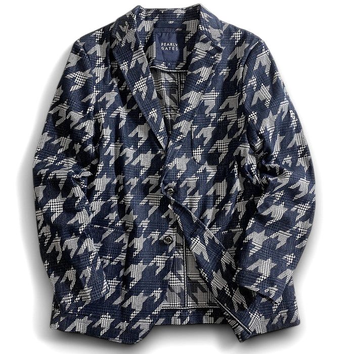 パーリーゲイツ ゴルフジャケット ゴルフウェア 千鳥柄 防寒　ユニセックス3 パーリーゲイツ ゴルフジャケット ゴルフウェア 千鳥柄 防寒ユニ