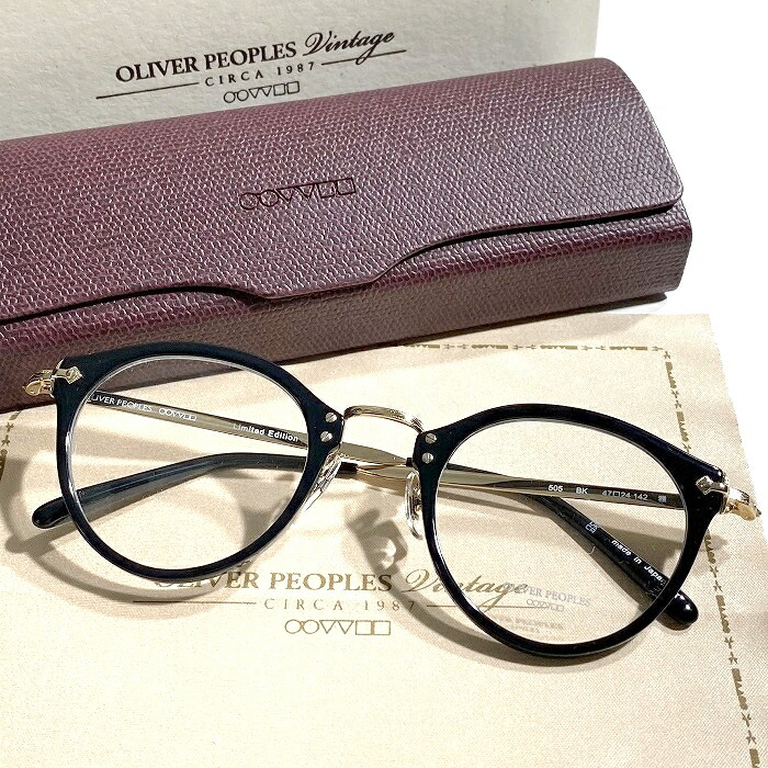 楽天市場】未使用品 OLIVER PEOPLES OP-505 眼鏡 【サイズ：47□24-142