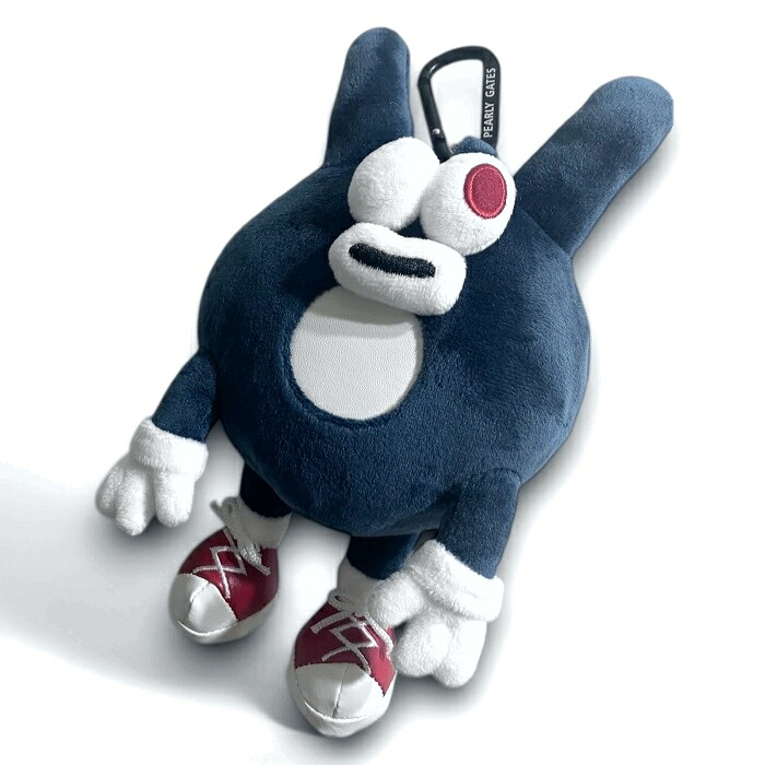 【中古】【新古品・未使用品】PEARLY GATES パーリーゲイツ ゴルフ GRAFFLEX どうしちゃったPG ぬいぐるみ ボールポーチ カラビナ付き ゴルフ 053-2284027 定価1.4万 ネイビー FR ▲016▼50605w04