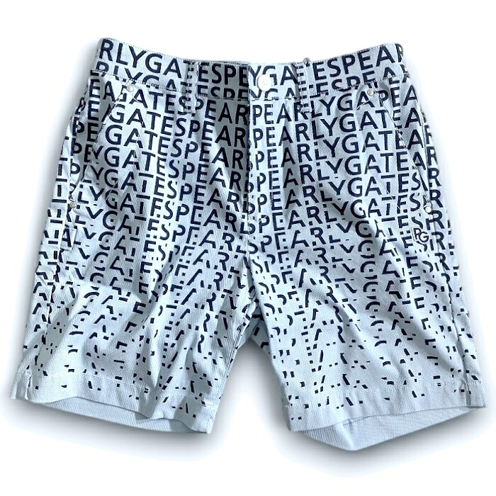 【中古】【新古品・未使用品】PEARLY GATES パーリーゲイツ ゴルフ 再生Peドビー グラデーションロゴ 総柄 ハイパワーストレッチ ショートパンツ ショーツ ゴルフウェア 053-2232807 定価3万 スカイブルー ネイビー 3-01 4-02 5-03 6-04 7-05 ▲034▼50701w05｜FASHION SELECT SHOP クローラー