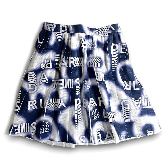 パーリーゲイツ ゴルフ ミニスカート プリーツスカート ウェア 定価3.5万 1 パーリーゲイツ PG ピンストライププリーツニットスカート