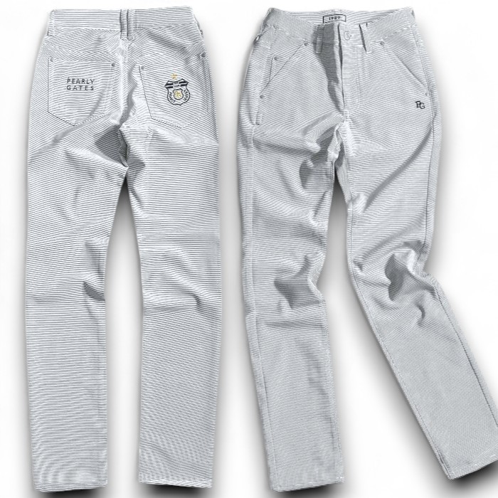 【中古】【新古品・未当てはめる品】PEARLY GATES パーリーゲイツ ゴルフ Peドビー 旗幟刺しゅう 嚠喨たる隠し 間借り人柄 伸ばすこと ロングズボン下 ゴルフ御召しもの レディース 055-2231694 通貨価値2.7万 白いこと 米国海軍 00-00 0-01 1-02 2-03 ▲030▼50725w04