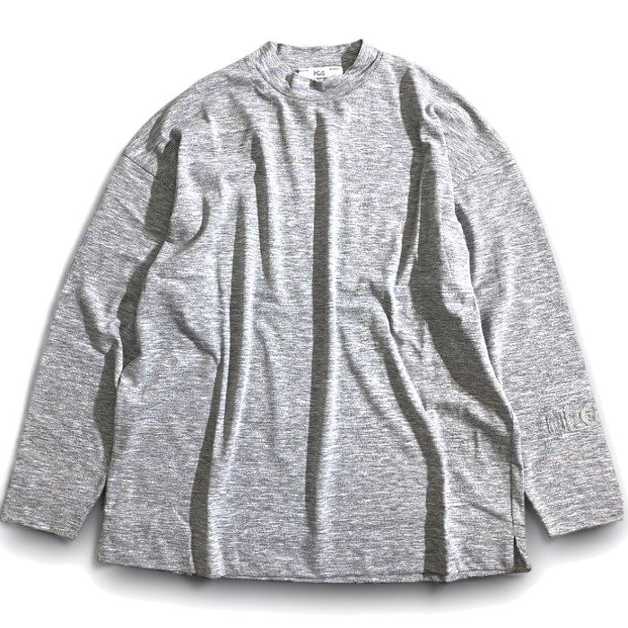 【中古】【新古品・未使用品】PGG by PEARLY GATES ピージージー パーリーゲイツ ゴルフ UVカット×抗ピル×防シワ Drymix 杢調 ストレッチ モックネック 長袖 カットソー インナーシャツ ゴルフウェア レディース 269-3163316 定価1.7万 メランジグレー 1 ▲026▼50926w05|FASHION SELECT SHOP クローラー