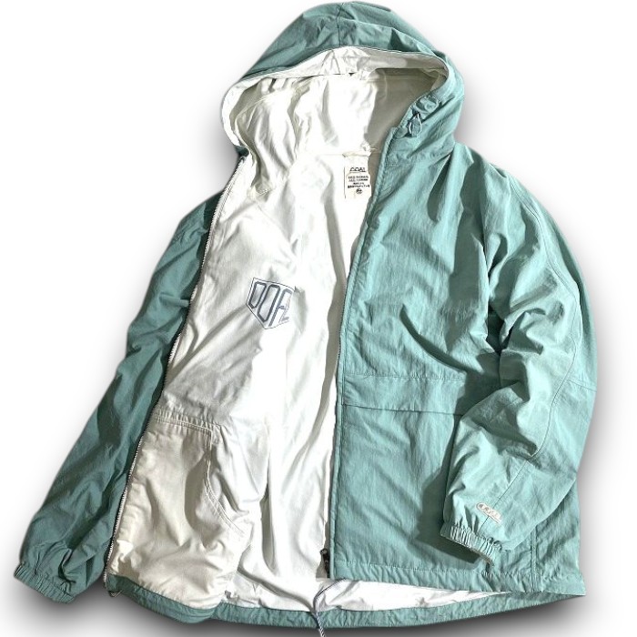 【中古】【新古品・未使用品】nanamica ナナミカ Reversible Hooded Jacket 速乾撥水 Nyタッサー×Pe天竺 リバーシブル フーディ ジャケット ブルゾン S25SA002 定価3.7万 コーラルグリーン XL ▲098▼51121w04|FASHION SELECT SHOP クローラー