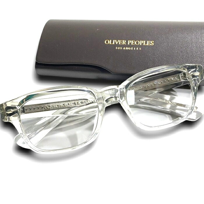 【中古】【新古品・未使用品】OLIVER PEOPLES オリバーピープルズ イタリア製 Latimore スクエア ベベルカット クリアカラー メガネ メガネフレーム 伊達眼鏡 アイウェア ケース付き OV5507U 定価5.2万 1752 ▲066▼60206w03｜FASHION SELECT SHOP クローラー 17,424円
