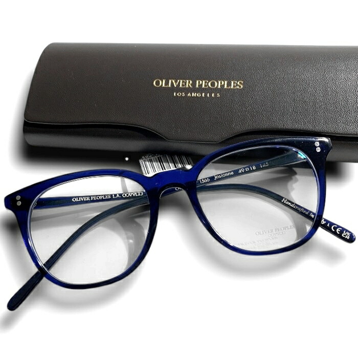 【中古】【新古品・未使用品】OLIVER PEOPLES オリバーピープルズ イタリア製 Josianne ウェリントン デニムカラー メガネ メガネフレーム 伊達眼鏡 アイウェア ケース付き OV5538U 定価5万 1566 ▲066▼60205w03