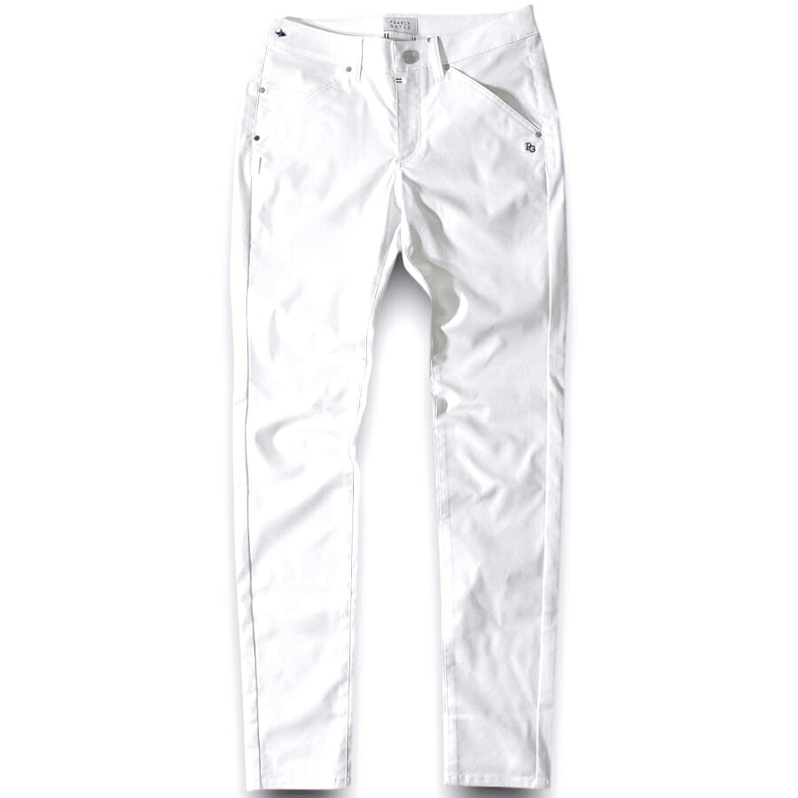 【中古】【新古品・未使用品】PEARLY GATES パーリーゲイツ ゴルフ 日本製 ESSENTIAL 吸汗速乾 コットン混 ロイヤルオックス 無地 ストレッチ ロングパンツ ゴルフウェア レディース 055-4931302 定価2.6万 ホワイト 0-01 2-02 ▲028▼60630w01|FASHION SELECT SHOP クローラー