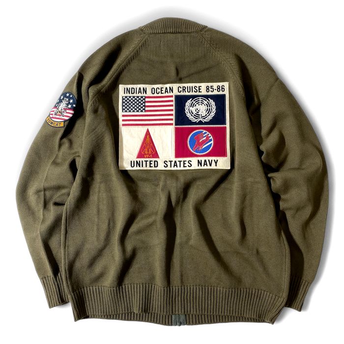 楽天市場】送料無料 AVIREX アヴィレックス COTTON ZIP STAND SWEATER