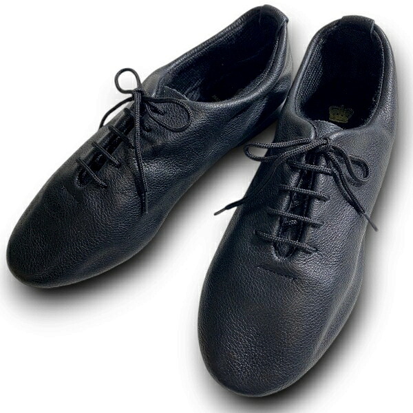 【中古】【新古品・未使用品】CROWN クラウン 英国製 DANCE JAZZ SHOES シボレザー フラットシューズ ジャズシューズ ぺたんこ靴 スニーカー レディース ブラック 5▲066▼60415m05|FASHION SELECT SHOP クローラー