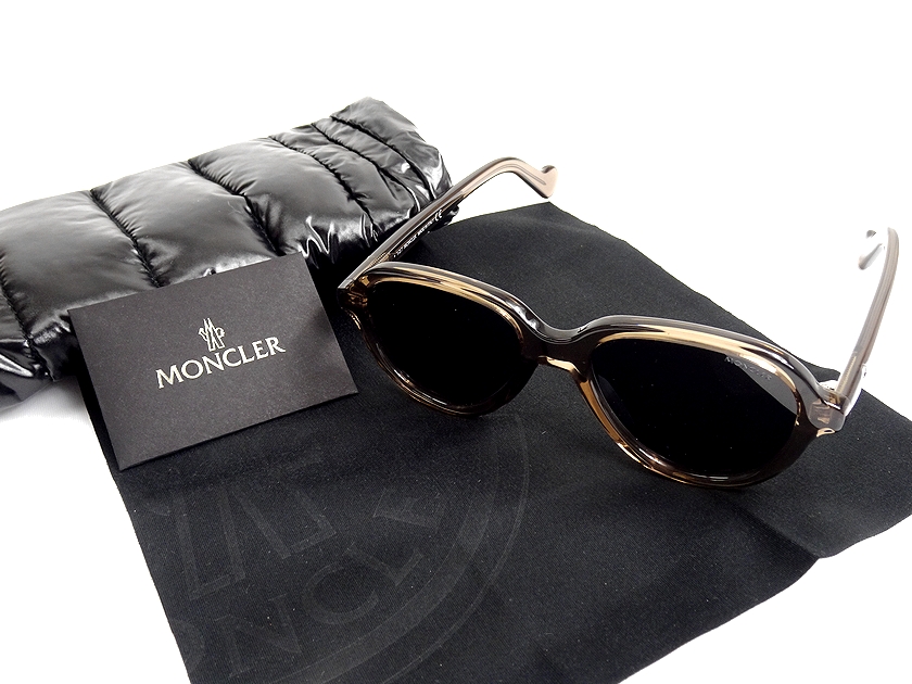 MONCLER LUNETTES モンクレール イタリア製 UVカット スモークレンズ サングラス 眼鏡 アイウェア ケース付き ML0043  定5.2万 48A▲078▼20609m05 | CRAWLER