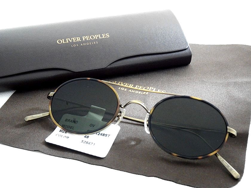 OLIVER PEOPLES オリバーピープルズ 日本製 Shai チタンフレーム ダブルブリッジ ラウンド サングラス メガネ 眼鏡  0OV1248ST 定3.8万 528471▲073▼20707m01 | CRAWLER