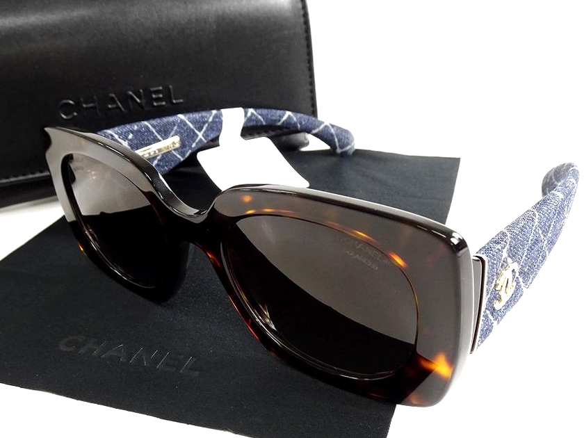 CHANEL シャネル イタリア製 5406-A デニムコレクション ココマーク スクエア サングラス アイウェア メガネ 眼鏡 0CH5406A  定4.6万 C714S9▲132▼20725m09 | CRAWLER