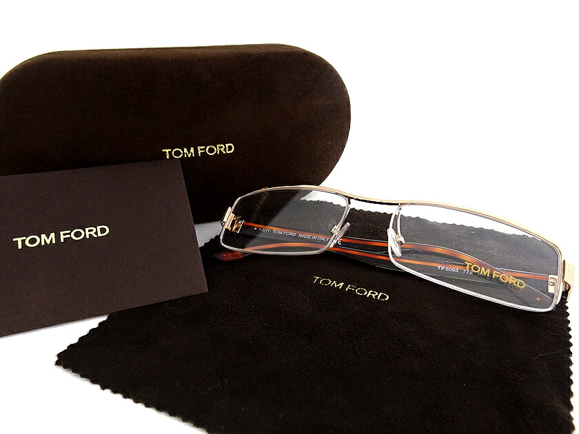 TOM FORD EYEWEAR トム ジェラルド・r・フォード イタリア製 TF5093 金属元素ひな形 二分の一リム 眼鏡 眼鏡ひな形 伊達眼鏡 メガネ アイウェア FT5093 定5.6万 772▲078▼20801m05 眼鏡-眼鏡・サングラス