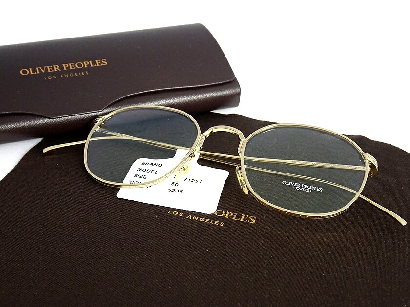 新品]OLIVER PEOPLES オリバーピープルズ メガネ 伊達眼鏡 金