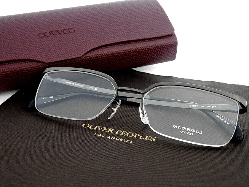 OLIVER PEOPLES オリバーピープルズ 日本製 Unique カールトン メガネフレーム 眼鏡 伊達めがね アイウェア 定3.6万 グレー×ブラック系▲073▼20819m03