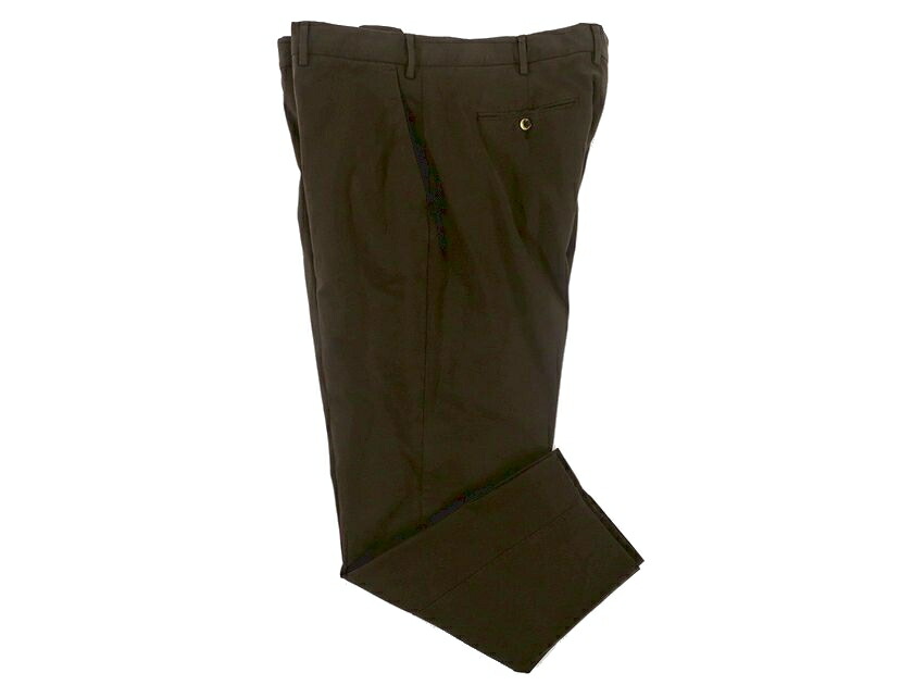 PT TORINO 01 ピーティーゼロウーノ REBEL FIT ノータック 5ポケット チノパンツ スラックス NK03 定4万 ブラウン 56▲052▼30420t02