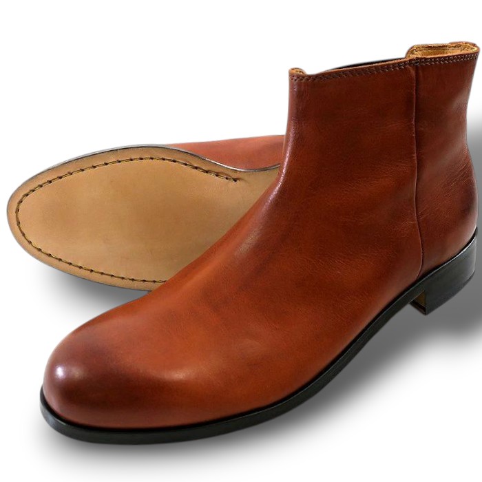 PADRONE パドローネ 日本製 BRUNO ONE SIDE GORE BOOTS 本革 牛革 ブルーノ ワンサイドゴア レザーブーツ 革靴 PU7358-1238-17C 定価3.4万 キャメル 40-1 41-2 42-3 ▲050▼30608h08 12,870円